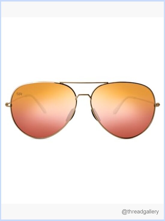 Classic Aviator Polarized Sunglasses Metal Frame Flex Fit Arms main image 2